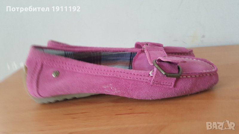 Дамски розови мокасини/ обувки. Номер 37, снимка 1