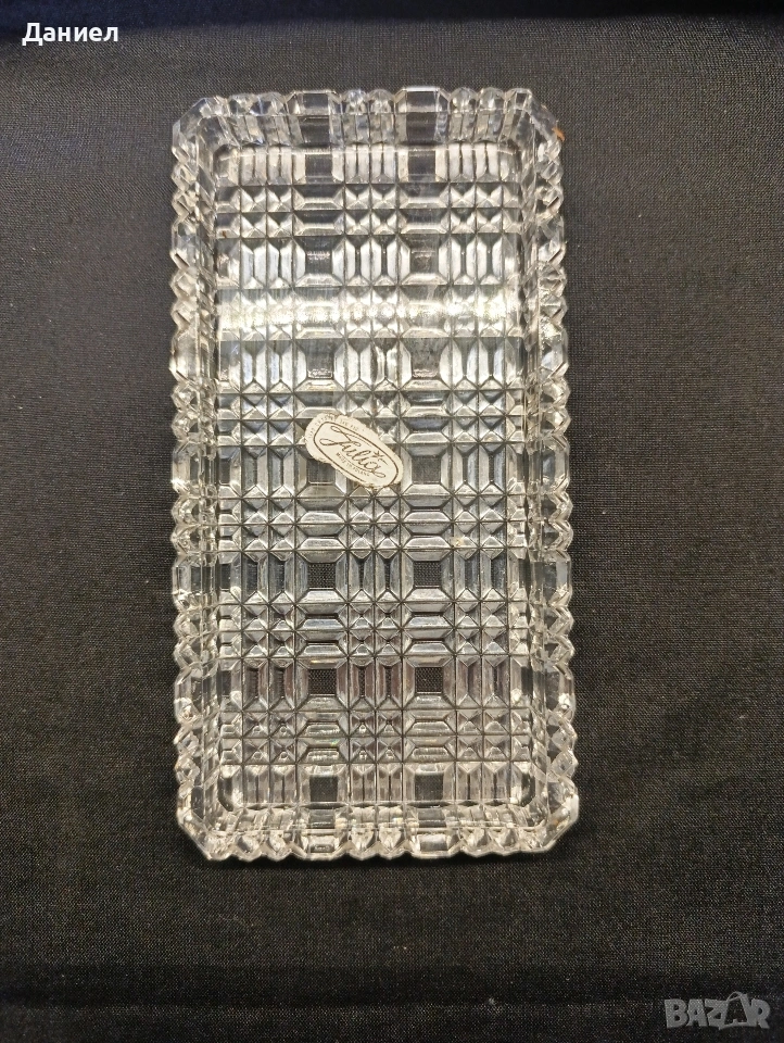 Кристално плато/чиния, снимка 1