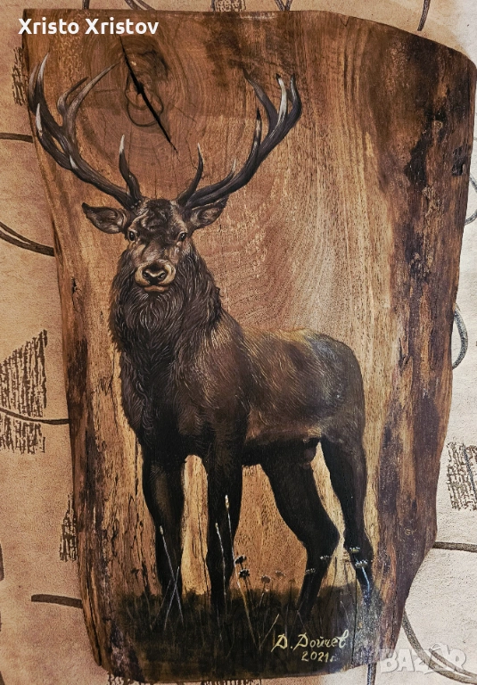 Картина елен дърво, снимка 1