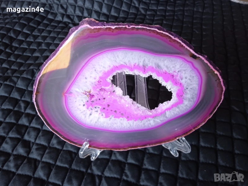 Голяма плочка от естествен ахат,скъпоценен камък за хармония и дълголетие,Родопи,Родопис,, снимка 1