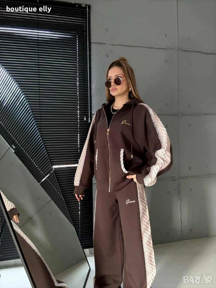 дамски екип- кафяво, черно, бяло, снимка 1