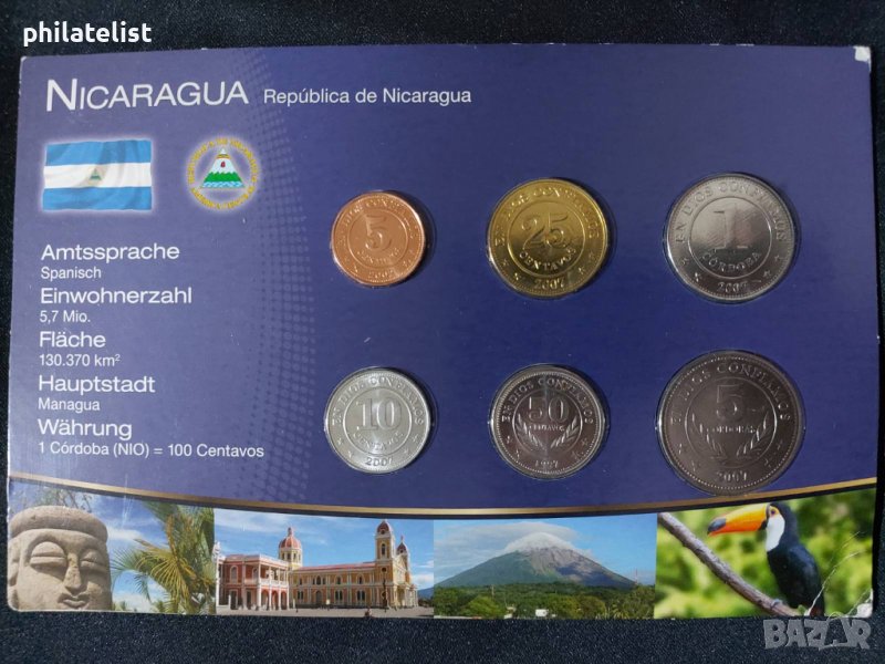 Никарагуа 1997-2007 - Комплектен сет от 6 монети, снимка 1