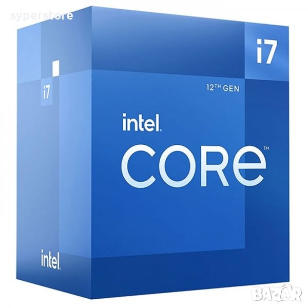 Процесор за компютър, CPU Intel Core i7-12700KF, 8+4C, 20T, 3.6, 25M, s1700, Box no fan, SS300229, снимка 1