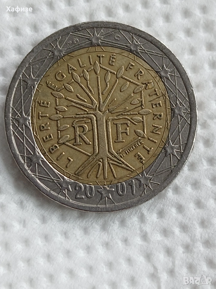 монета 2 евро Франция, снимка 1