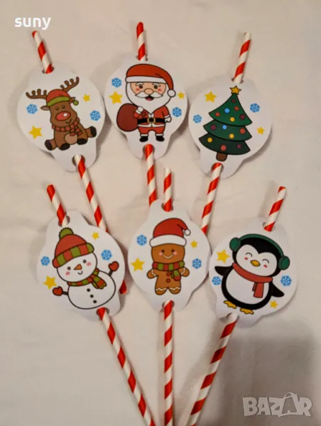 Коледни сламки, снимка 1