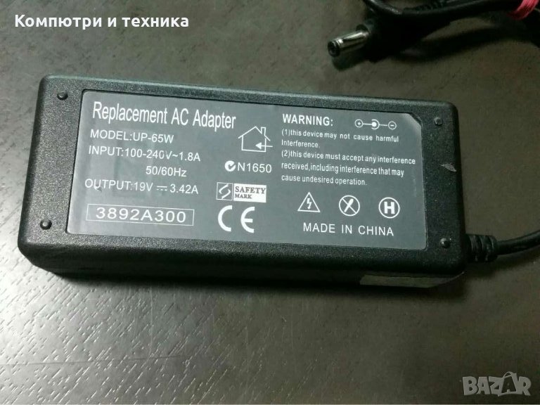 Acer 19v Резервен променливотоков адаптер Up-65w, снимка 1
