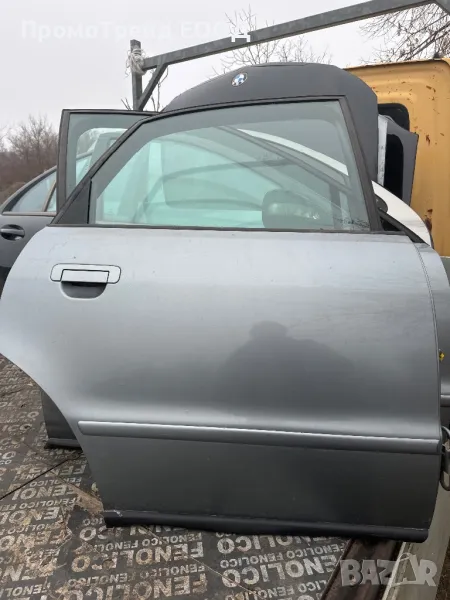 Задна дясна сива врата Ауди А4 Б5 Audi A4 B5 1998-ма, снимка 1