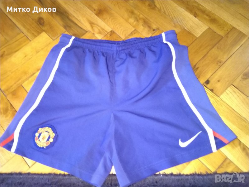 Манчестър Юнайтед  футболни гащета Найк  размер М детски -140-152см 10-12гсм, снимка 1