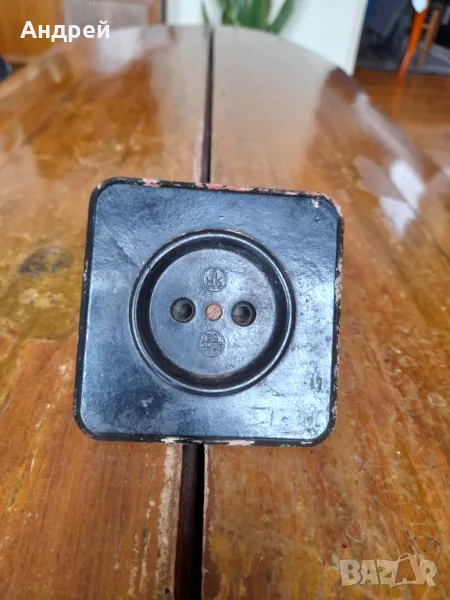 Стар електрически контакт #28, снимка 1