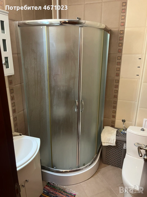 Продавам  използвана душ кабина  с корито. Запазена. , снимка 1