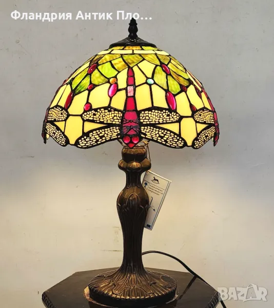 Настолна лампа в стил Тифани – модел „Водно конче“, снимка 1