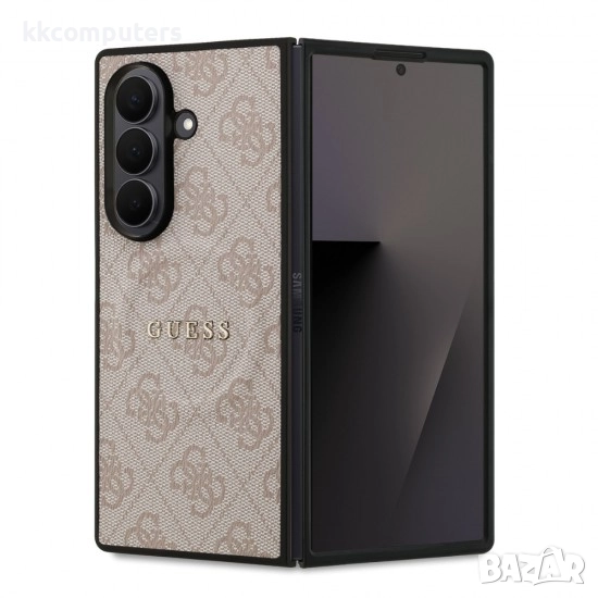 Оригинален кейс Guess 4G Ring Classic Logo MagSafe, За Samsung Galaxy Z Fold7, Розов и Протектор, снимка 1