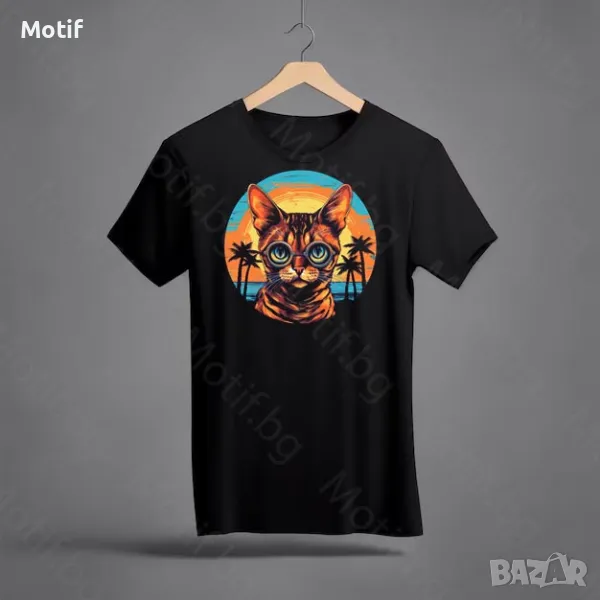 Тениска с щампа КОТКА Бенгалска котка / Bengal Cat t-shirt, снимка 1
