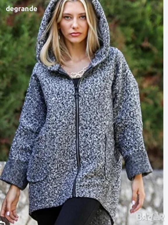 Дамско Преходно Палто с Качулка , снимка 1