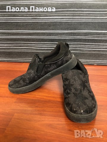 Дамски равни черни обувки Tendenz, снимка 2 - Дамски ежедневни обувки - 31873984