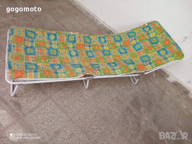 Туристически креват, шезлонг, сгъваемо легло с матрак, дюшек, снимка 10 - Къмпинг мебели - 36899963