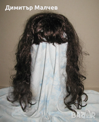 Перука от изкуствена коса 60 см вълниста, отлична, снимка 2 - Други - 52020389