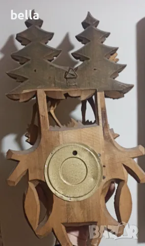 РЯДЪК НЕМСКИ ШВАРЦВАЛД БАРОМЕТЪР С ЕЛЕН, снимка 6 - Антикварни и старинни предмети - 49506990