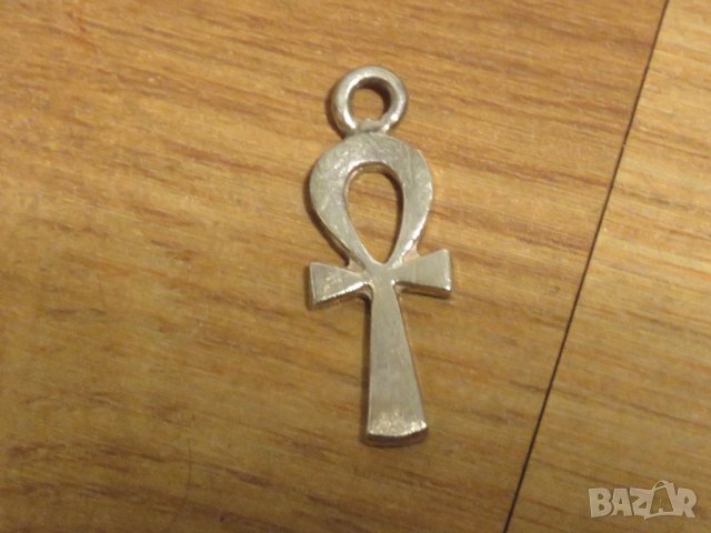 сребърен медальон, сребърно колие, сребърен кръст сребърен египетски кръст на вечноста  АНХК сребро
