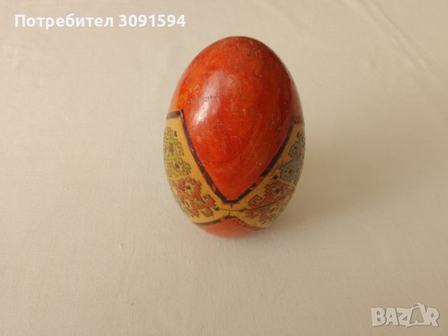 19 век дървено руско яйце ръчно рисувано, снимка 14 - Колекции - 42447513