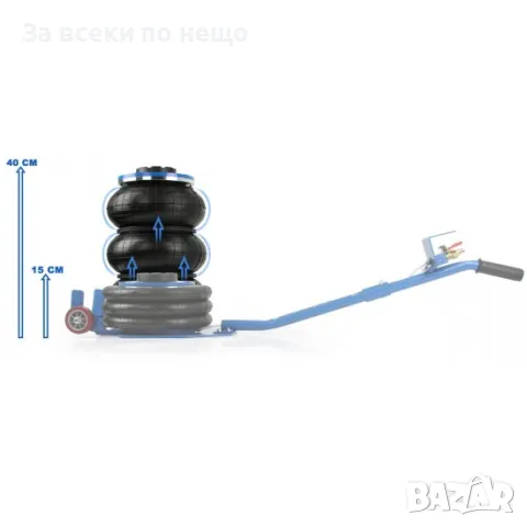 Пневматичен крик балон 3,5 тона с 3 въздушни възглавници (150 - 400 мм) RIPPER, снимка 2 - Други инструменти - 50334258