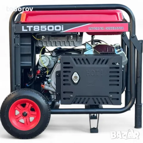 8500I Агрегат Генератор  за ток Инверторен Бензинов Монофазен, Подсилен 32А, снимка 7 - Други машини и части - 48408011