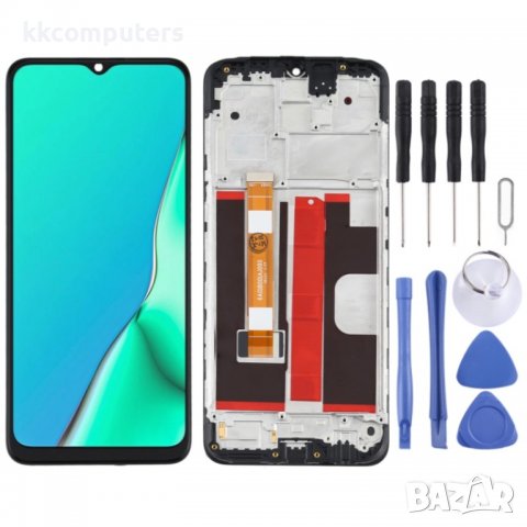 LCD Дисплей и Тъч Скрийн с Рамка за OPPO A5 (2020) CPH1931 CPH1959 CPH1933 CPH1935 CPH1943