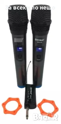 Комплект 2 бр. универсални динамични безжични микрофони WG-22, снимка 6 - Друга електроника - 49248943