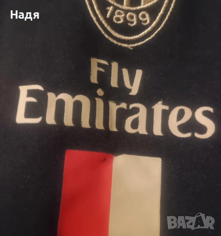 Оригинален Суичър с качулка на Милан 11/12, снимка 5 - Суичъри - 52775785