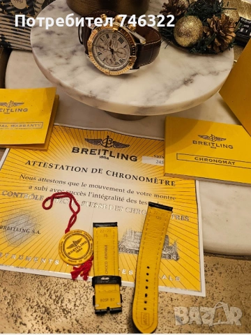 Breitling Chronomat Evolution – Модел C13356 Gold/Steel, снимка 4 - Мъжки - 54335352