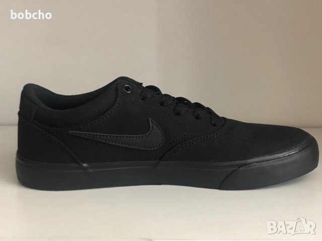 Nike SB Chron 2 Mens Skateboard Shoes Black Canvas , снимка 6 - Маратонки - 39045531