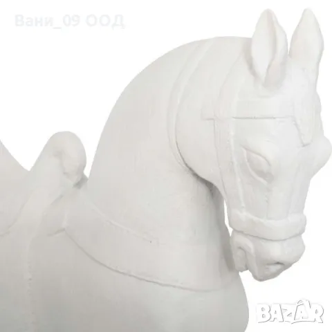 Бяла статуетка "Кон", снимка 4 - Статуетки - 48506068