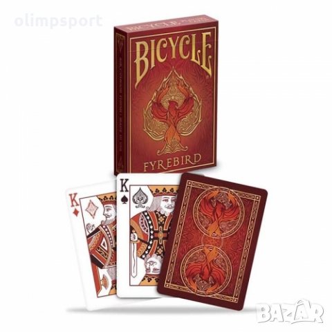 карти за игра Bicycle Fyrebird нови Освежете Вашата колекция с карти Bicycle Fyrebird.  Колодата нос, снимка 1 - Карти за игра - 32057300