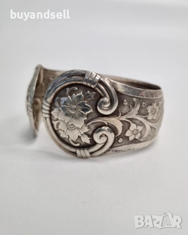 Старо сребро / сребърна гривна, снимка 5 - Гривни - 54204461