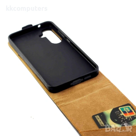 Samsung Galaxy A55 5G Flip3 Кожен Калъф и Скрийн Протектор, снимка 5 - Калъфи, кейсове - 53021699