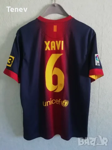 Barcelona Xavi Nike 2012/2013 оригинална тениска фланелка Барселона Шави екип 