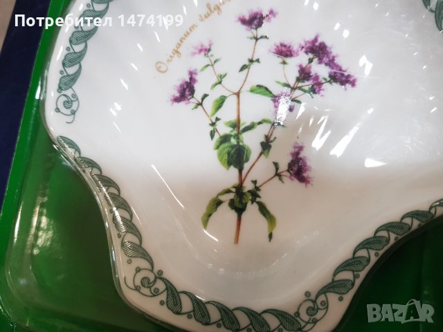 Порцеланов комплект Ботаник, снимка 4 - Други - 39340074