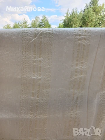 Кенарена покривка за легло с ресни, снимка 7 - Покривки за легло - 51240529