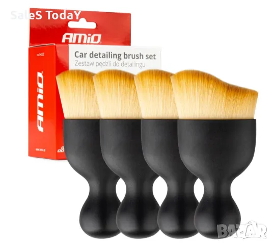 Комплект четки за кола, за интериор, въздуховоди  джанти, 4 бр , снимка 4 - Аксесоари и консумативи - 48941106