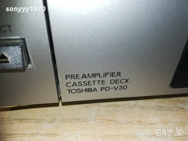 toshiba pd-v30 preamplifier deck-made in japan 0312201743, снимка 9 - Ресийвъри, усилватели, смесителни пултове - 31004542