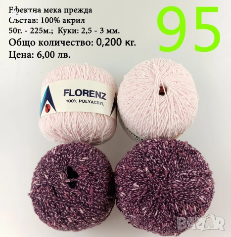 Евтини прежди в малки количества - нови и остатъци, снимка 12 - Други стоки за дома - 43142666