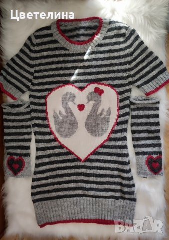 Дамска вълнена туника с гети за ръцете размер S 45 лв., снимка 4 - Туники - 42639097