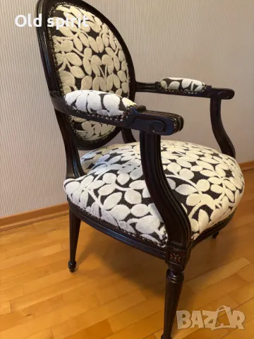  Антикварно кресло, изработено в периода 1910-1920 г. , снимка 6 - Антикварни и старинни предмети - 48270164