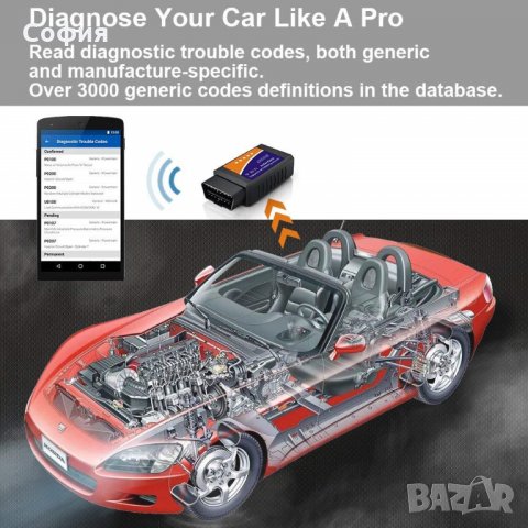 Автодиагностичен скенер, автомобилна диагностика Bluetooth OBD2 Автодиагностика НАЛИЧНО!!!, снимка 9 - Аксесоари и консумативи - 31385948