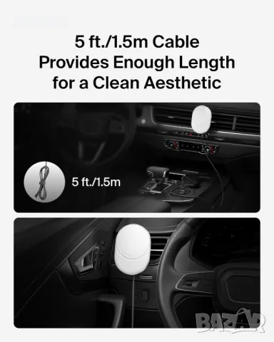 Belkin BoostCharge Pro Магнитно безжично зарядно за кола с Qi2 15W, снимка 7 - Безжични зарядни - 48222597
