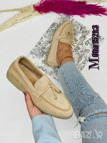 мокасини от естествен велур loro piana , снимка 5 - Дамски ежедневни обувки - 51089625