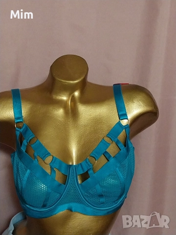 Hunkemoller 80 F Син сутиен , снимка 6 - Бельо - 52685049