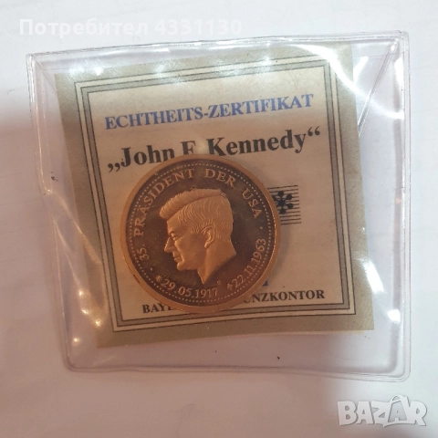 монета Кенеди j f Kennedy , снимка 2 - Нумизматика и бонистика - 51887571