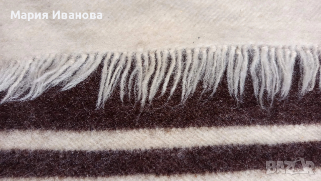 Автентично Родопско одеяло 100% Вълна, Ръчно тъкано (отлично състояние)