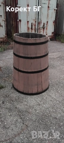 Продавам масивна дървена бъчва, каца в много добро състояние., снимка 2 - Антикварни и старинни предмети - 51122431